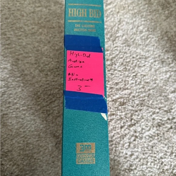 1965 High-Bid The Auction Game Complete 3M Bookshelf Mid-Century Modern MCM Era - Picture 4 of 12